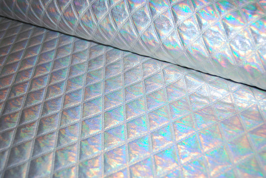Quiltat stretchfoder silver folie