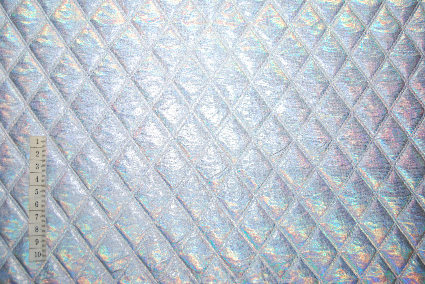 Quiltat stretchfoder silver folie