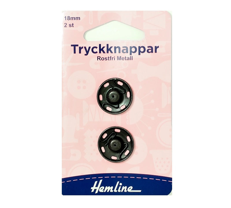 Tryckknappar svart (finns i fler storlekar)