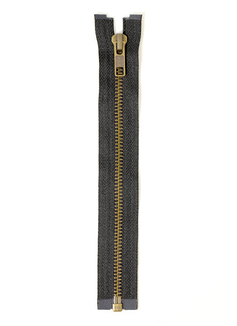 Dragkedja Delbar 85 cm metall antikmässing 6mm (fler färger)
